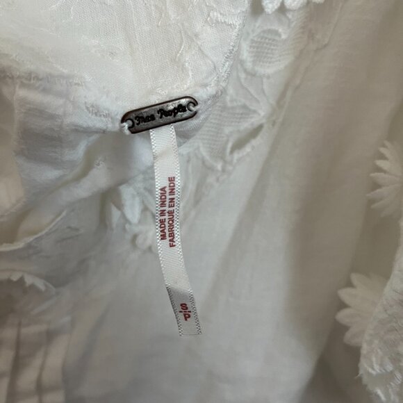 Free People White Baby Doll Top - Picture 5 of 6